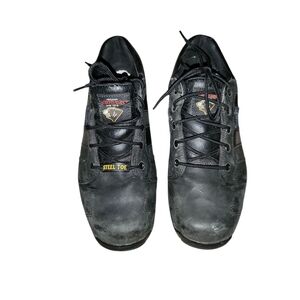 Steel Toe Black Oxford Shoes